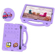 Dětské pouzdro pro Samsung Galaxy Tab S7/S8/S9, Cute Patterns, se stojánkem, fialové