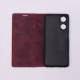 Pouzdro pro Oppo A78 5G, ERBORD Vintage peněženka s klopou, červené