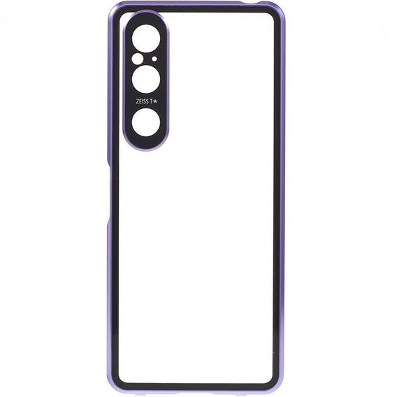 Pouzdro pro Sony Xperia 1 V, Magnetic Dual Glass, fialové