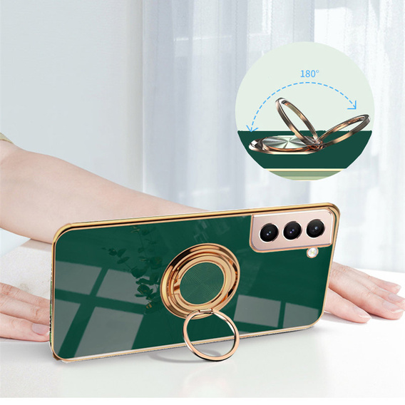 Pouzdro pro Samsung Galaxy S22+ Plus, Electro Ring, zelené