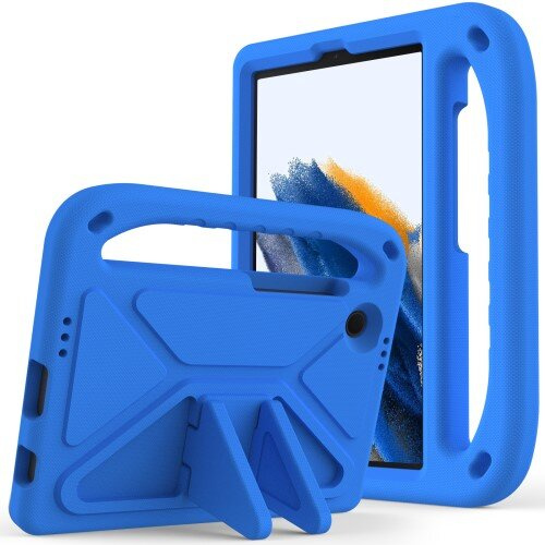 Dětské pouzdro pro Samsung Galaxy Tab A9, dětské pouzdro s rukojetí, modré