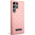 Pouzdro Karl Lagerfeld pro Samsung Galaxy S23 Ultra, Saffiano Mono Metal, růžové