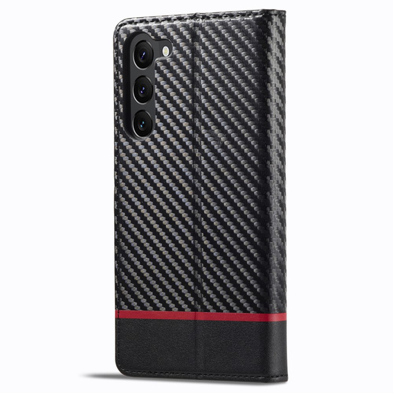 Flipové pouzdro pro Samsung Galaxy S24, Carbon LC.IMEEKE, černé