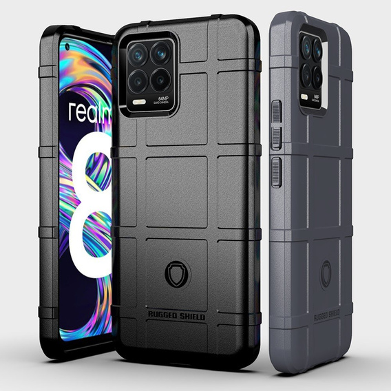 Pouzdro pro Realme 8/8 Pro, Rugged Shield, černé