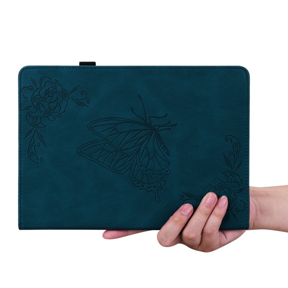 Pouzdro pro Lenovo Tab M11, Butterfly, námořnicky modré