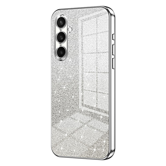 Pouzdro Glitter Case CamShield pro Samsung Galaxy A57 5G, stříbrné