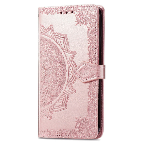 Klopové pouzdro pro Oppo A40 / Oppo A40m, Mandala, růžové rose gold