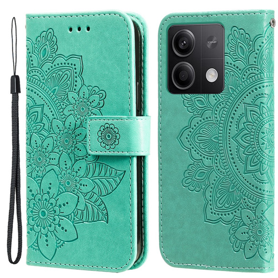 Klopové pouzdro pro Xiaomi Redmi Note 13 5G, Mandala, zelené