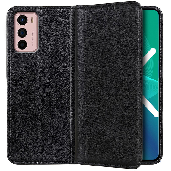 Pouzdro pro Motorola Moto G42 4G, Wallet Litchi Leather, černé