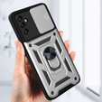 Pouzdro pro Samsung Galaxy A14 4G/5G, CamShield Slide, stříbrné