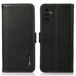 KHAZNEH RFID pouzdro pro Samsung Galaxy A35 5G, Litchi Texture, černé