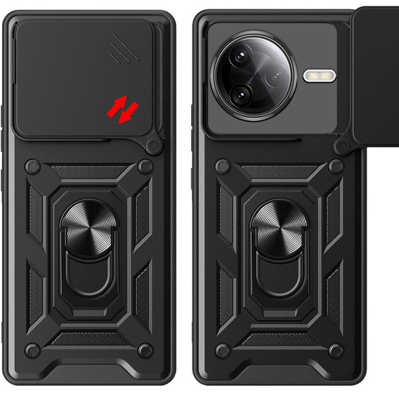Pouzdro pro Xiaomi Poco F7 Pro, CamShield Slide, černé
