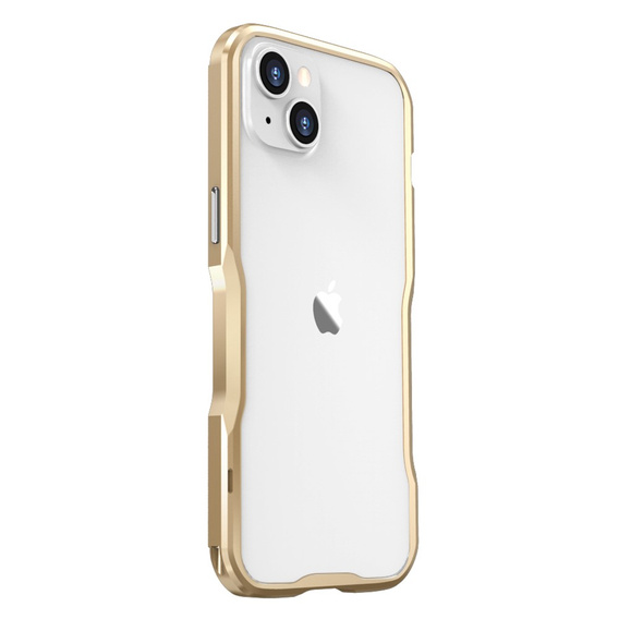Pouzdro LUPHIE pro iPhone 14 Plus, Armor Bumper, zlaté