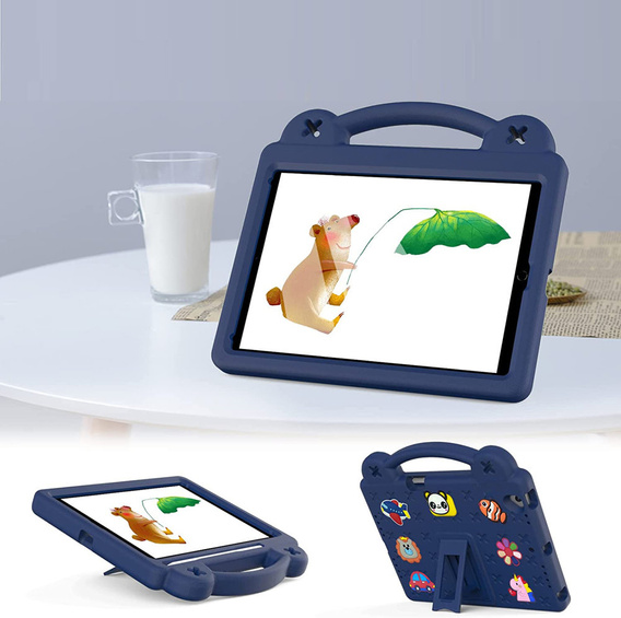 Dětské pouzdro pro Lenovo Tab M10 X505F X605F / Tab P10-X705F/L / Huawei T5 10.1, Cute Patterns, se stojánkem, námořnicky modré