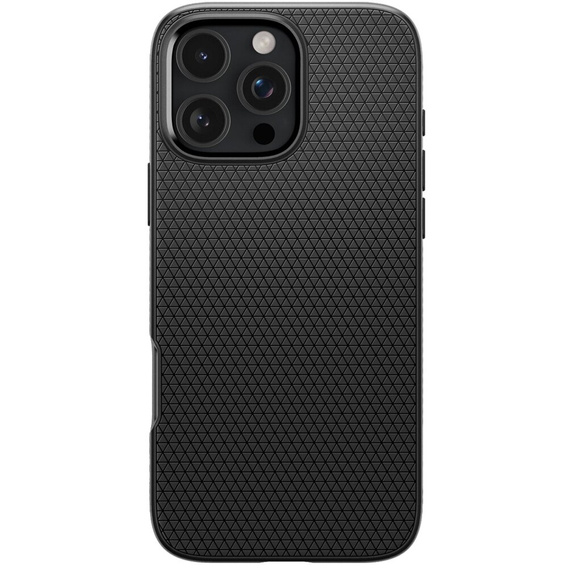 Pouzdro Spigen pro iPhone 16 Pro Max, Liquid Air, černé + 9H tvrzené sklo