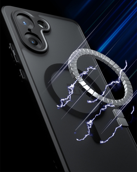 Pouzdro pro OnePlus Nord CE5, pro MagSafe, ERBORD Matt Case, černý