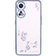 Pouzdro pro Oppo Reno8 T 4G, Glitter Flower, modré