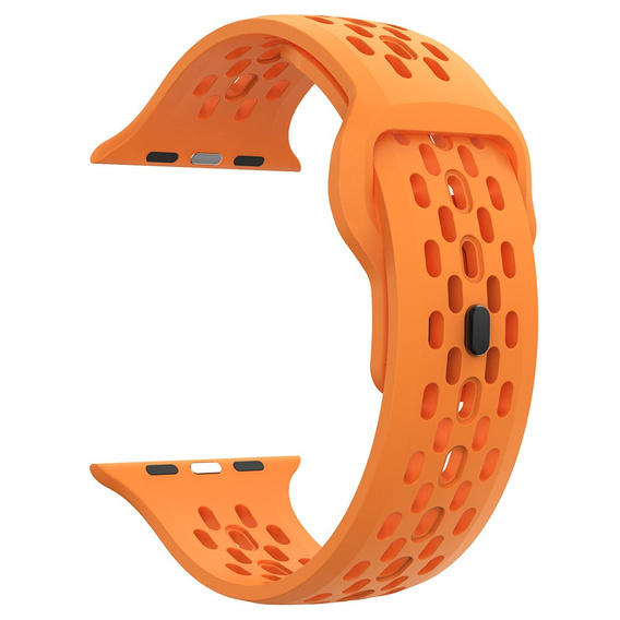 Silikonový řemínek pro Apple Watch 1/2/3/4/5/6/7/8/SE/ULTRA 42/44/45/49MM, oranžový