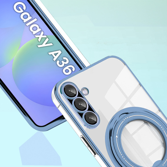 Magnetické pouzdro pro Samsung Galaxy A36 5G, pro MagSafe, modré