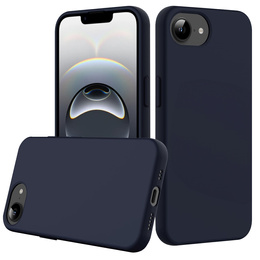 Pouzdro pro iPhone 16e, Silicone MagSafe, tmavě modrá