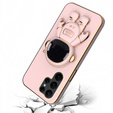Pouzdro pro Samsung Galaxy S22 Ultra, Astronaut, růžové rose gold