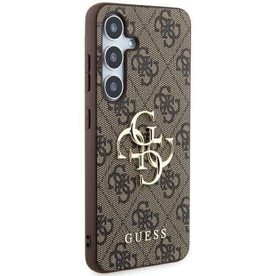 Pouzdro GUESS pro Samsung Galaxy A55, 4G Big Metal Logo, hnědé