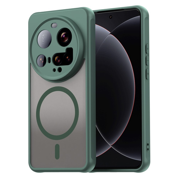 Pouzdro pro Xiaomi 15 Ultra, pro MagSafe, ERBORD Matt Case, zelené
