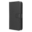Klopové pouzdro pro Nokia C12 4G, Wallet Smart Magnet, černé