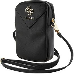 Taška na telefon Guess Zip Leather Triangle 4G