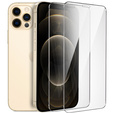 2x tvrzené sklo pro iPhone 12/12 Pro, ERBORD 9H Hard Glass na displeji