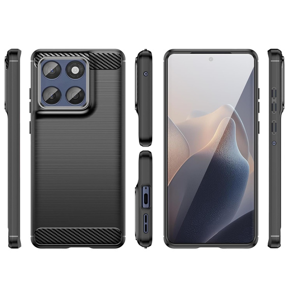 Pouzdro pro Motorola Edge 60 / 60 Fusion, Carbon, černé