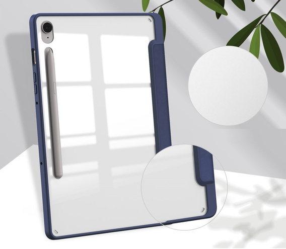 Pouzdro pro Samsung Galaxy Tab S10 Lite / S10 FE / S9 FE, Smartcase Hybrid, se slotem na stylus, námořnicky modré