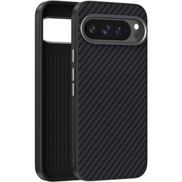 Pouzdro pro Google Pixel 10 / 10 Pro, ABEEL, pro MagSafe, s karbonovou texturou, černé