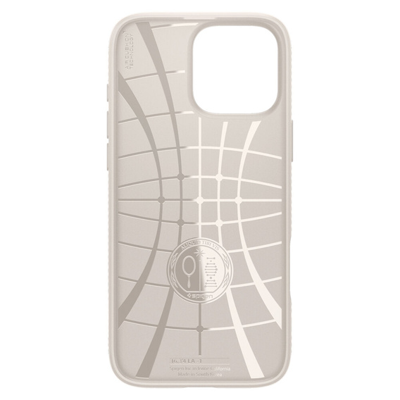 Pouzdro Spigen pro iPhone 16 Pro, Liquid Air, titan + 9H tvrzené sklo