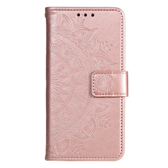 Klopové pouzdro pro Oppo A17, Mandala, růžové rose gold
