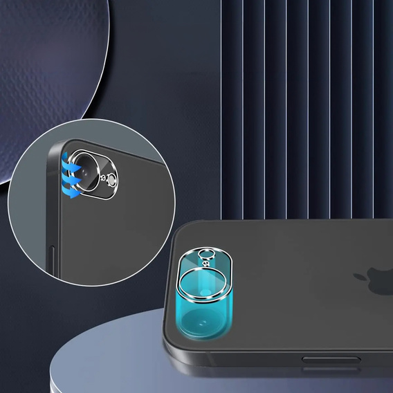 Tvrzené sklo na fotoaparát pro iPhone 16E, průhledné