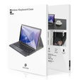 Pouzdro + klávesnice Samsung Galaxy Tab S9 Ultra, Dux Ducis TouchPad Leather Pen Slot, černé