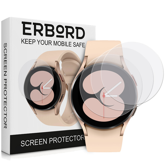 3x ERBORD Hydrogelová fólie pro Samsung Galaxy Watch 4 40mm