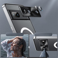 Ochranné pouzdro na fotoaparát pro Google Pixel 8, CamShield MagSafe, průhledná / stříbrná