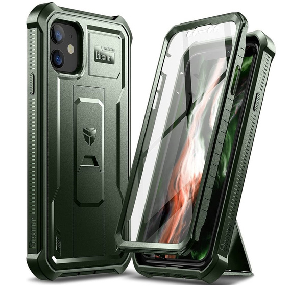 Pancéřové pouzdro pro iPhone 11, Dexnor Full Body, zelené