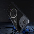 Pouzdro pro ASUS ROG Phone 8 Pro, s magnetickou fólií, transparentní / černé