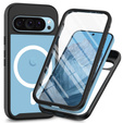 Pouzdro pro Google Pixel 9 / Google Pixel 9 Pro, Shockproof, s fólií na displej, pro MagSafe, černé