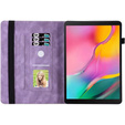 Pouzdro pro Lenovo Tab M9, Wallet Pen Slot, butterflies, hnědé