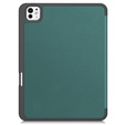 Pouzdro pro iPad Pro 11" 2024 (5 gen.), Smartcase s prostorem pro stylus, zelené