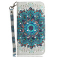 Klopové pouzdro pro Samsung Galaxy A54 5G, Wallet mandala, bílé