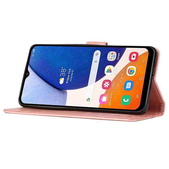 Klopové pouzdro pro Samsung Galaxy A55 5G, Wallet, Butterfly, fialové