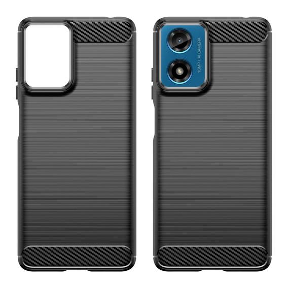 Pouzdro pro Motorola Moto G24 / G24 Power / G04, Carbon, černé