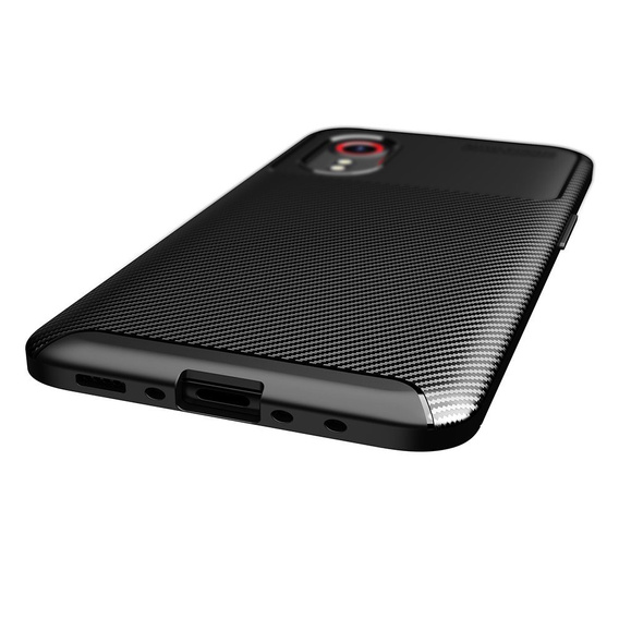 Pouzdro pro Samsung Galaxy Xcover 5, Carbon Gel, černé