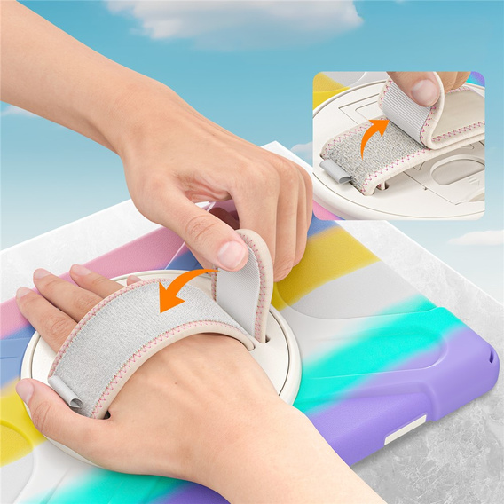 Pevné pouzdro s podstavcem a ramenním popruhem pro Samsung Galaxy Tab A11+