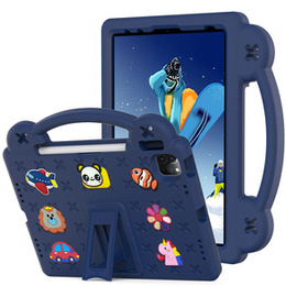 Dětské pouzdro pro iPad Air 10.9" 2022/2020 (5/4 gen.) / Pro 11" 2022/2021/2020 (4/3/2 gen.), Cute Patterns, se stojánkem, námořnicky modré